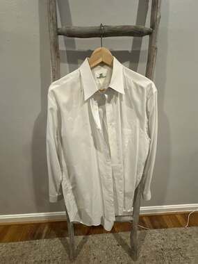 Paolo Gucci Vintage White Long Sleeve Button-Down Dress Shirt